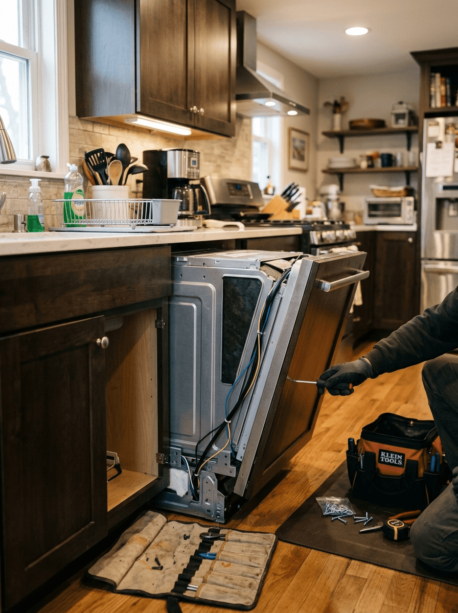 High-end integrated appliance service in a residential setting